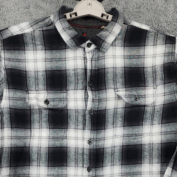 Woolrich Other - Woolrich Shirt Mens XXL‎ Black Gray Buffalo Plaid Ultimate Flannel Dual Pockets